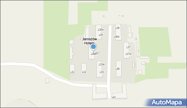 Jaroszów, Jaroszów, 134A, mapa Jaroszów