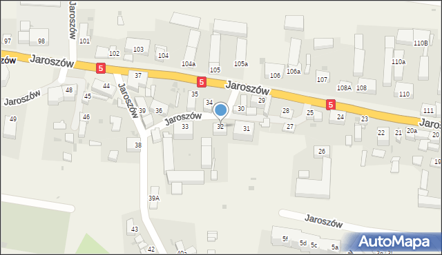 Jaroszów, Jaroszów, 32, mapa Jaroszów