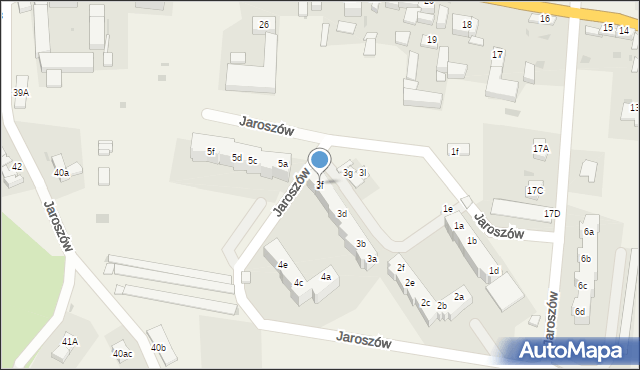 Jaroszów, Jaroszów, 3f, mapa Jaroszów