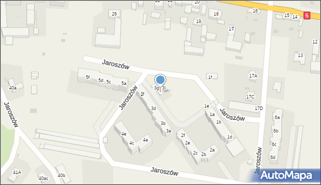 Jaroszów, Jaroszów, 3h, mapa Jaroszów