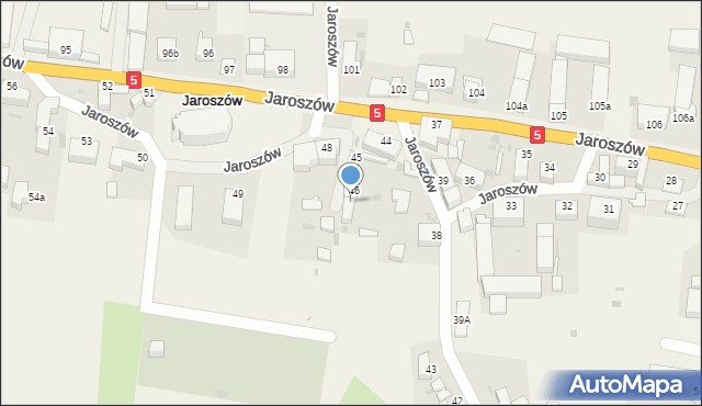 Jaroszów, Jaroszów, 47, mapa Jaroszów