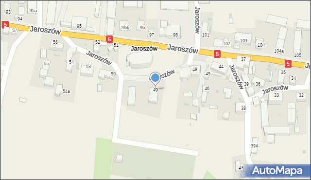 Jaroszów, Jaroszów, 49, mapa Jaroszów