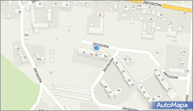 Jaroszów, Jaroszów, 5c, mapa Jaroszów