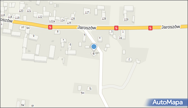 Jaroszów, Jaroszów, 5i, mapa Jaroszów