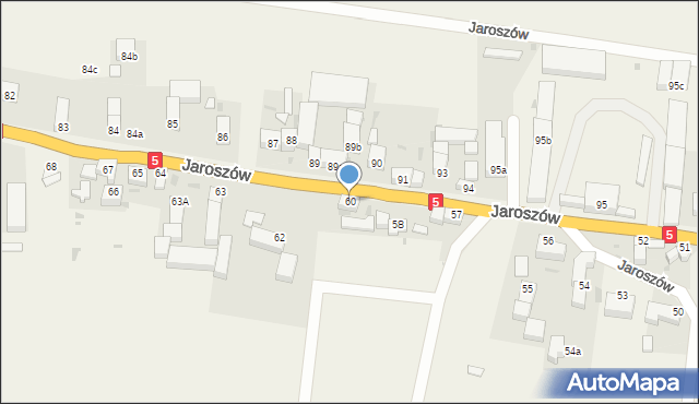 Jaroszów, Jaroszów, 60, mapa Jaroszów