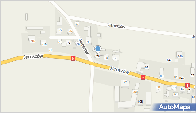 Jaroszów, Jaroszów, 79, mapa Jaroszów