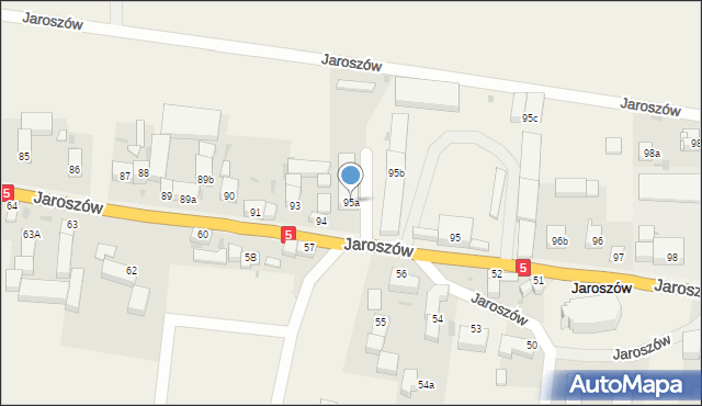 Jaroszów, Jaroszów, 95a, mapa Jaroszów