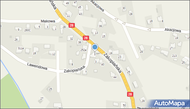 Jaroszowice, Jaroszowice, 244, mapa Jaroszowice