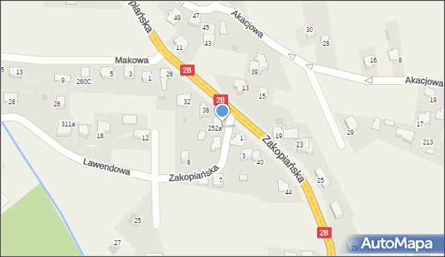 Jaroszowice, Jaroszowice, 245, mapa Jaroszowice