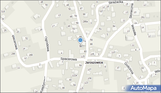 Jaroszowice, Jaroszowice, 58, mapa Jaroszowice