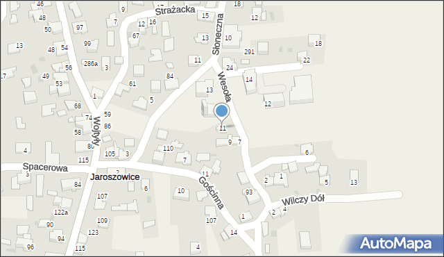 Jaroszowice, Jaroszowice, 92a, mapa Jaroszowice