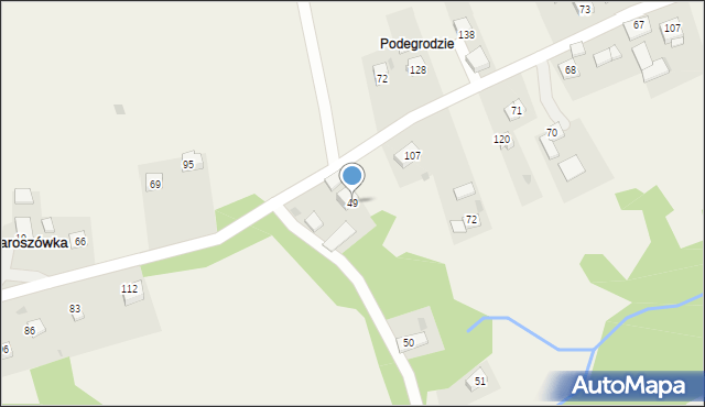 Jaroszówka, Jaroszówka, 49, mapa Jaroszówka