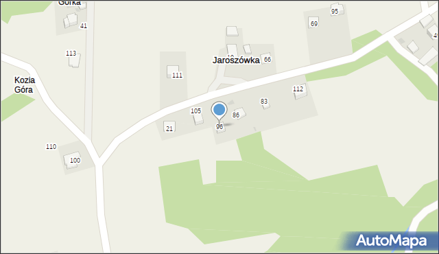 Jaroszówka, Jaroszówka, 96, mapa Jaroszówka