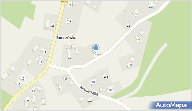 Jaroszówka, Jaroszówka, 23, mapa Jaroszówka