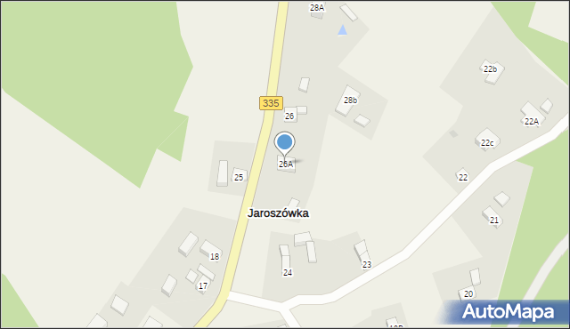 Jaroszówka, Jaroszówka, 26A, mapa Jaroszówka