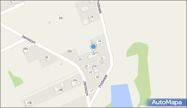 Jaroszyn, Jaroszyn, 22, mapa Jaroszyn