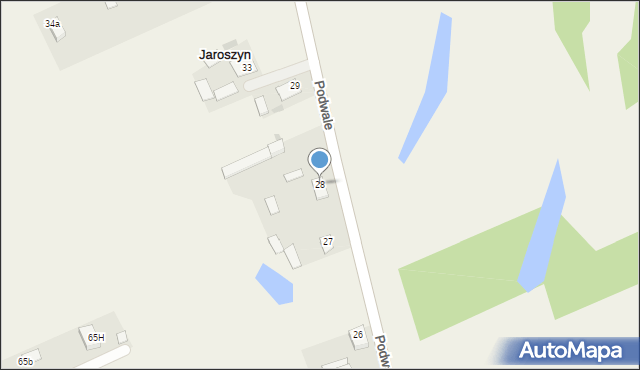 Jaroszyn, Jaroszyn, 28, mapa Jaroszyn