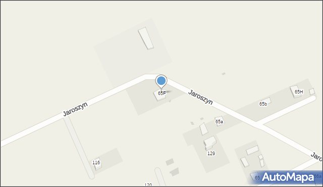 Jaroszyn, Jaroszyn, 65F, mapa Jaroszyn