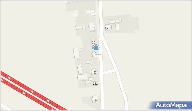 Jaroszyn, Jaroszyn, 21, mapa Jaroszyn