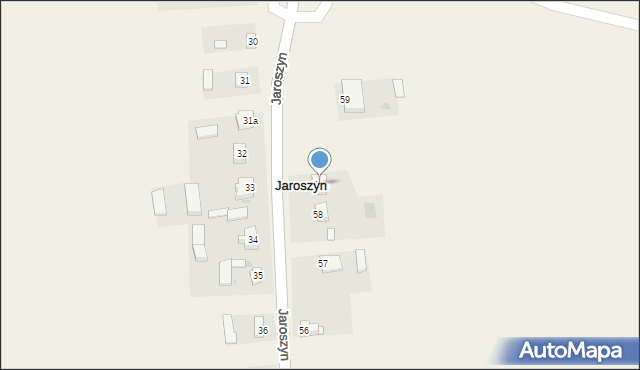 Jaroszyn, Jaroszyn, 58a, mapa Jaroszyn