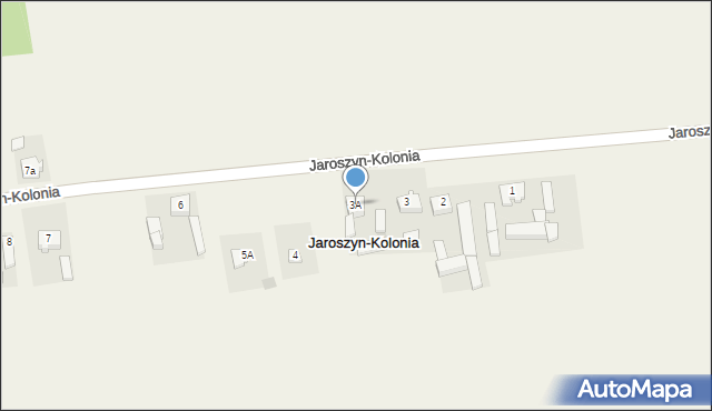 Jaroszyn-Kolonia, Jaroszyn-Kolonia, 3A, mapa Jaroszyn-Kolonia