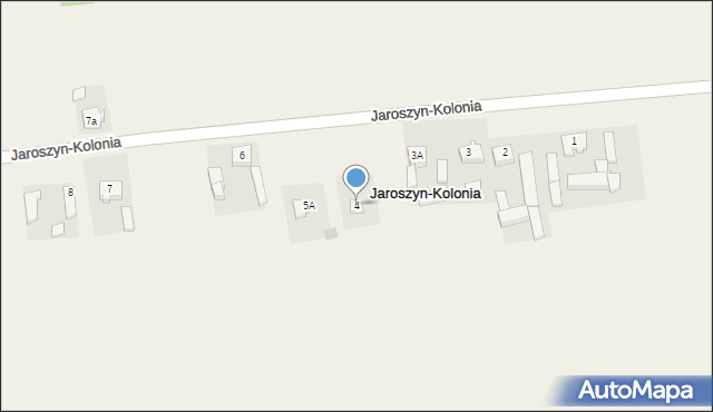 Jaroszyn-Kolonia, Jaroszyn-Kolonia, 4, mapa Jaroszyn-Kolonia