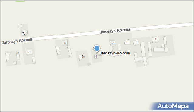 Jaroszyn-Kolonia, Jaroszyn-Kolonia, 5, mapa Jaroszyn-Kolonia