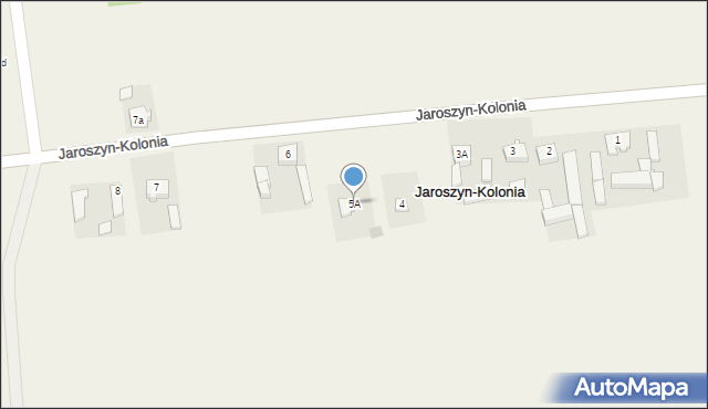 Jaroszyn-Kolonia, Jaroszyn-Kolonia, 5A, mapa Jaroszyn-Kolonia