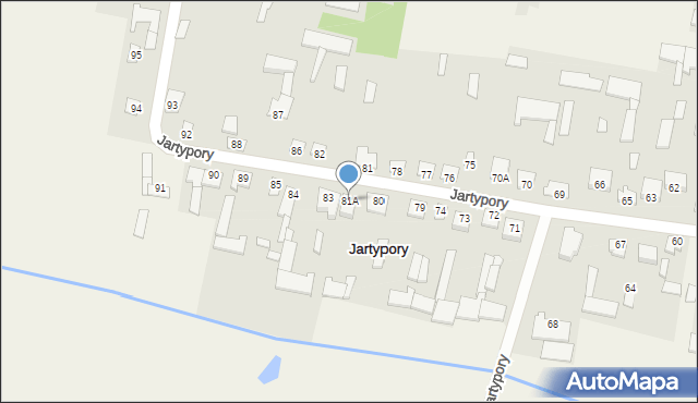 Jartypory, Jartypory, 81A, mapa Jartypory