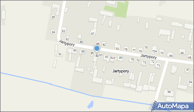 Jartypory, Jartypory, 84, mapa Jartypory