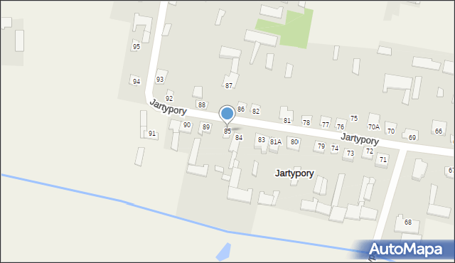Jartypory, Jartypory, 85, mapa Jartypory