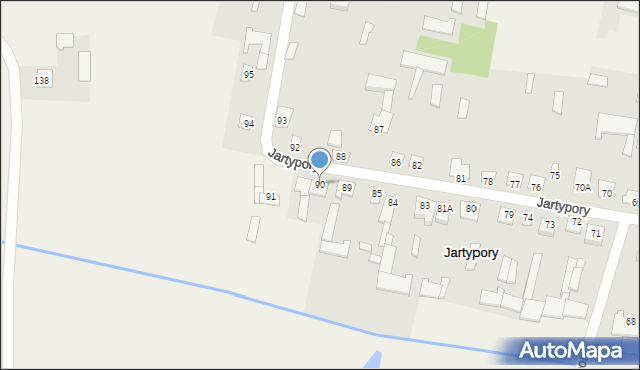 Jartypory, Jartypory, 90, mapa Jartypory