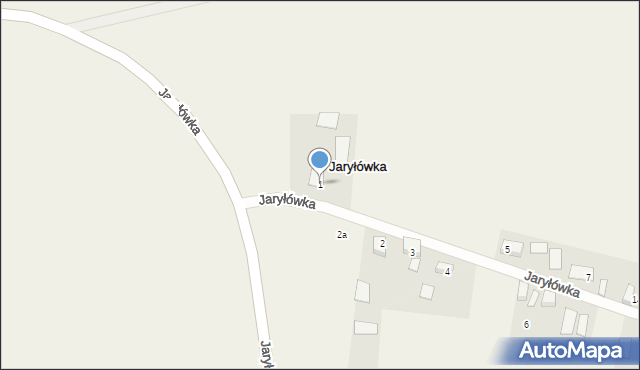 Jaryłówka, Jaryłówka, 1, mapa Jaryłówka