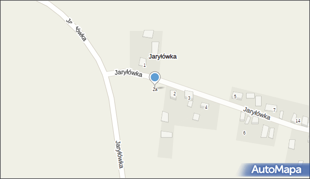 Jaryłówka, Jaryłówka, 2a, mapa Jaryłówka