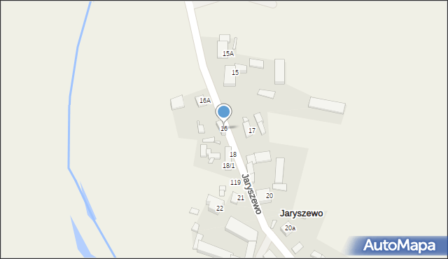 Jaryszewo, Jaryszewo, 16, mapa Jaryszewo