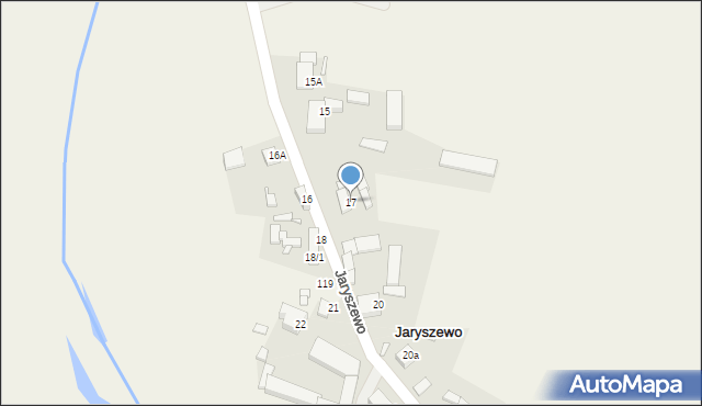 Jaryszewo, Jaryszewo, 17, mapa Jaryszewo