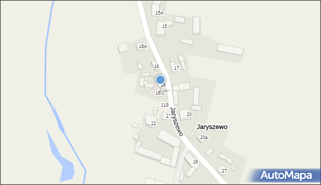 Jaryszewo, Jaryszewo, 18/1, mapa Jaryszewo