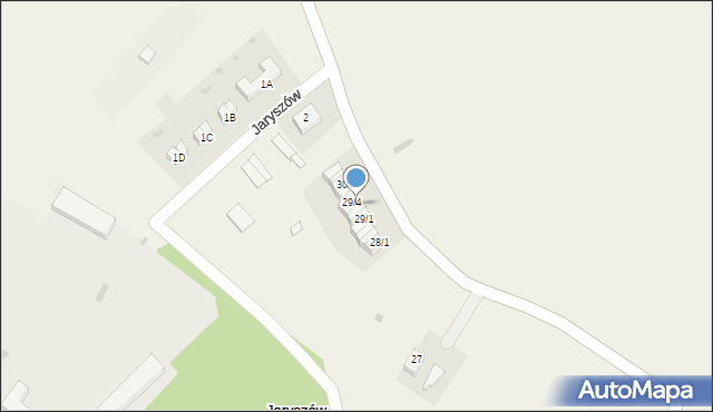 Jaryszów, Jaryszów, 29/3, mapa Jaryszów