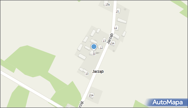 Jarząb, Jarząb, 11, mapa Jarząb