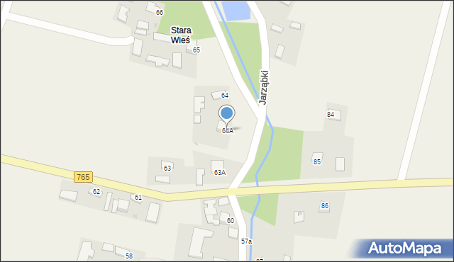 Jarząbki, Jarząbki, 64A, mapa Jarząbki