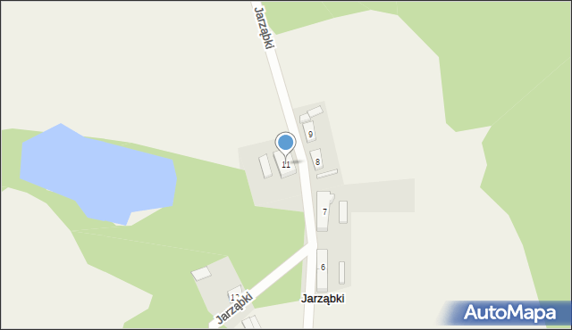 Jarząbki, Jarząbki, 11, mapa Jarząbki