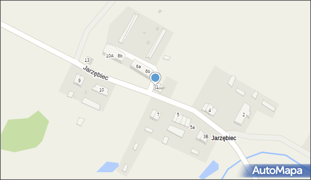 Jarzębiec, Jarzębiec, 1A, mapa Jarzębiec