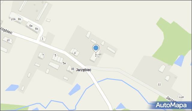 Jarzębiec, Jarzębiec, 2, mapa Jarzębiec