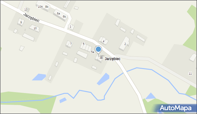 Jarzębiec, Jarzębiec, 3a, mapa Jarzębiec