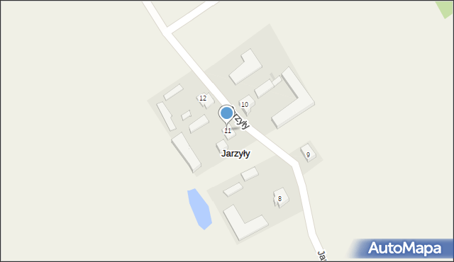 Jarzyły, Jarzyły, 11, mapa Jarzyły