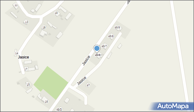 Jasice, Jasice, 46e, mapa Jasice