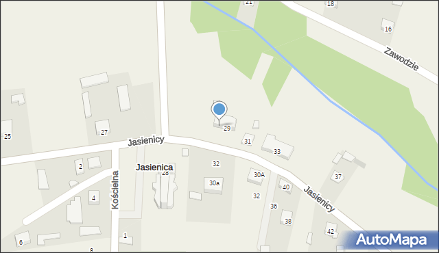 Jasienica, Jasienicy Pawła, 29/1, mapa Jasienica