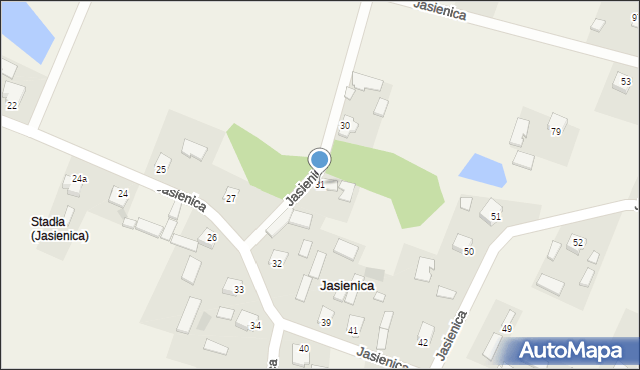 Jasienica, Jasienica, 31, mapa Jasienica