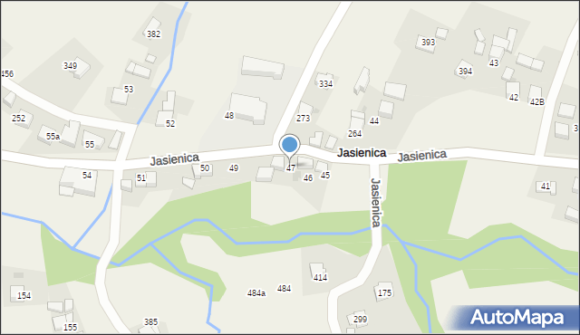 Jasienica, Jasienica, 47, mapa Jasienica