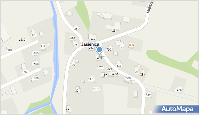 Jasienica, Jasienica, 1075, mapa Jasienica